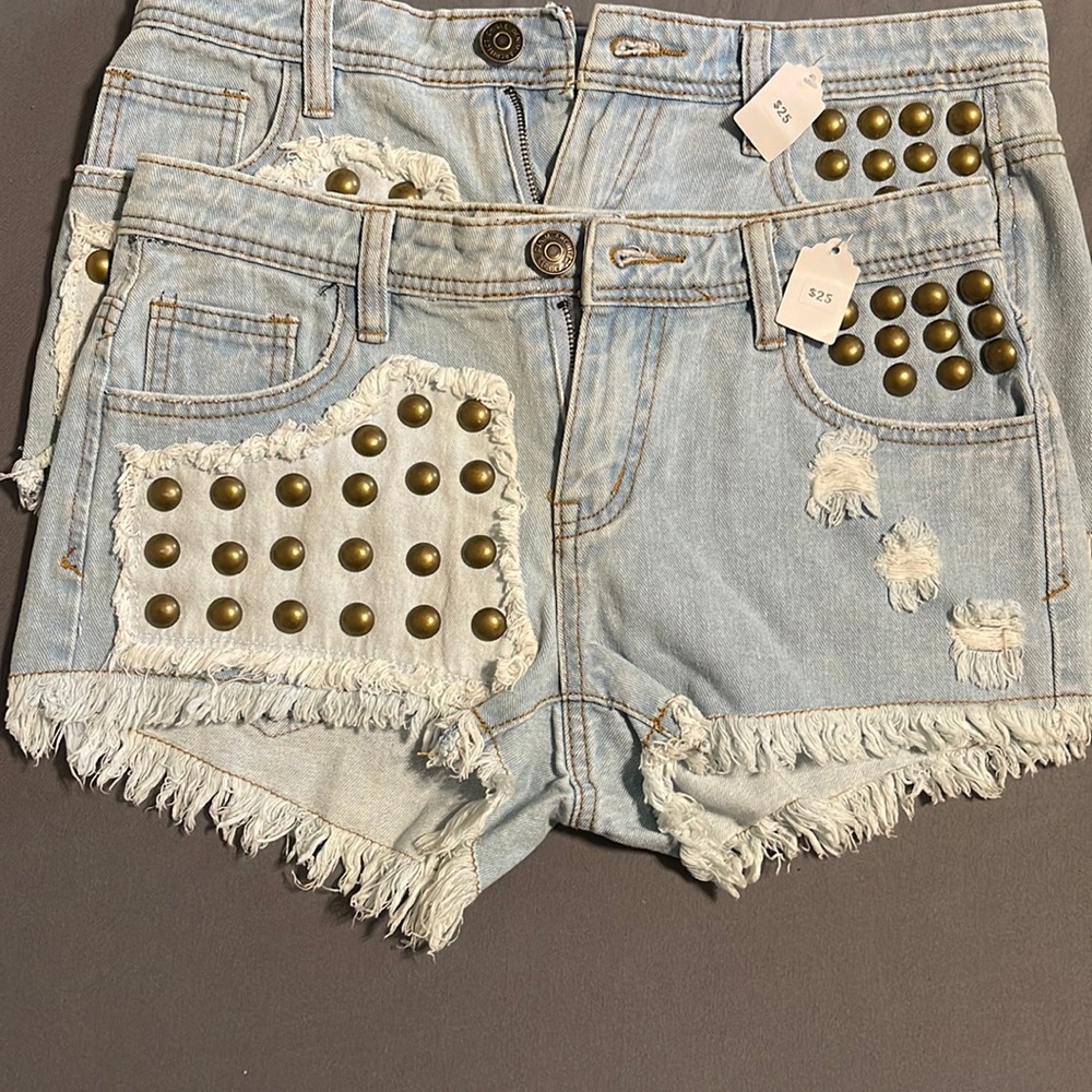Denim jean shorts